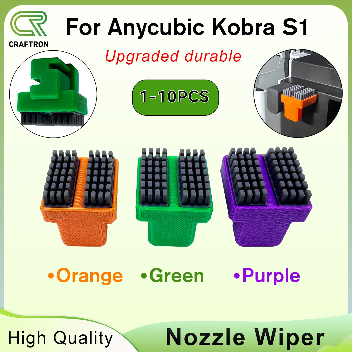 

Upgraded Nozzle Wiper For Anycubic Kobra S1 Hotend Nozzle Silicone Brush Cleanning Tool For Kobra S1 Combo Cleaner Accessories