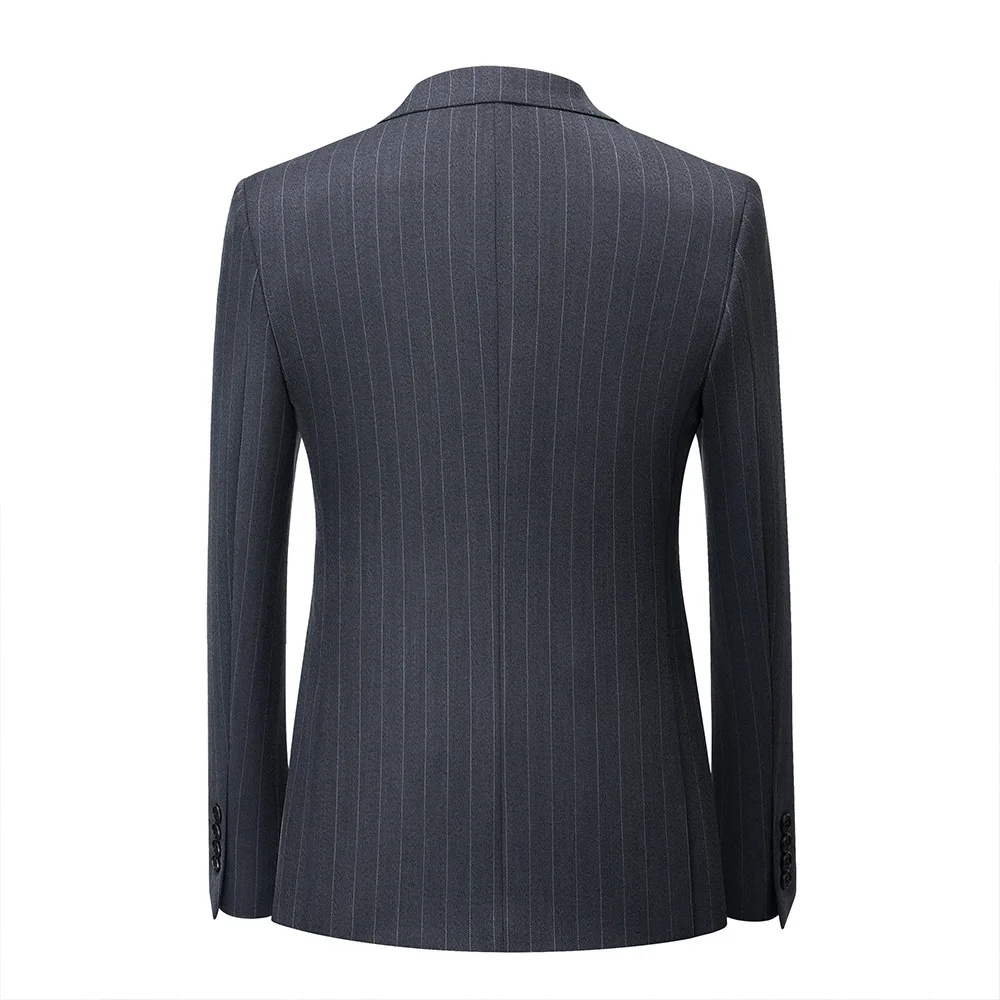 2023 New Men's Suit Set Korean Version Slim Fit Business Casual Men's Clothing Wedding Studio Photo Suit Three Piece Set