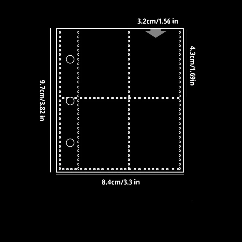 Transparent Plastic Sheet Protectors,Portable Sticker Notebooks, Loose Leaf Folders,High-Quality PP Material,High Transparency