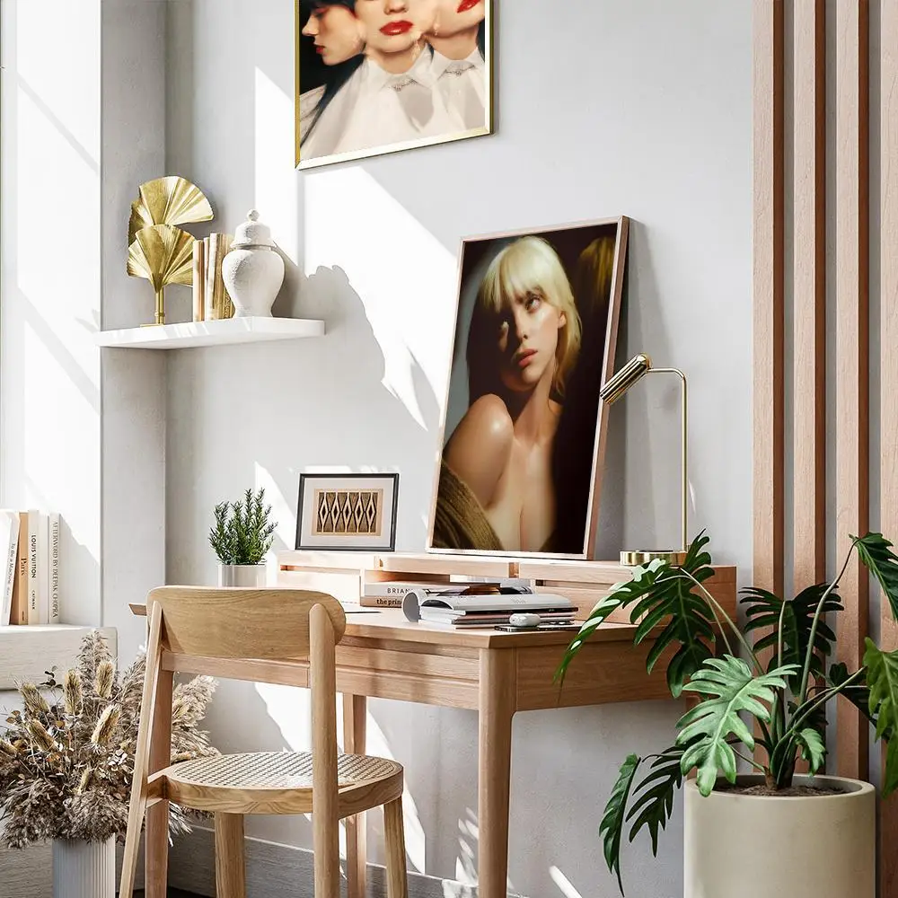 1pc Famous Singer B-Billie Singer Poster Paper Print Home Living Room Bedroom Entrance Bar Restaurant Cafe Art Painting