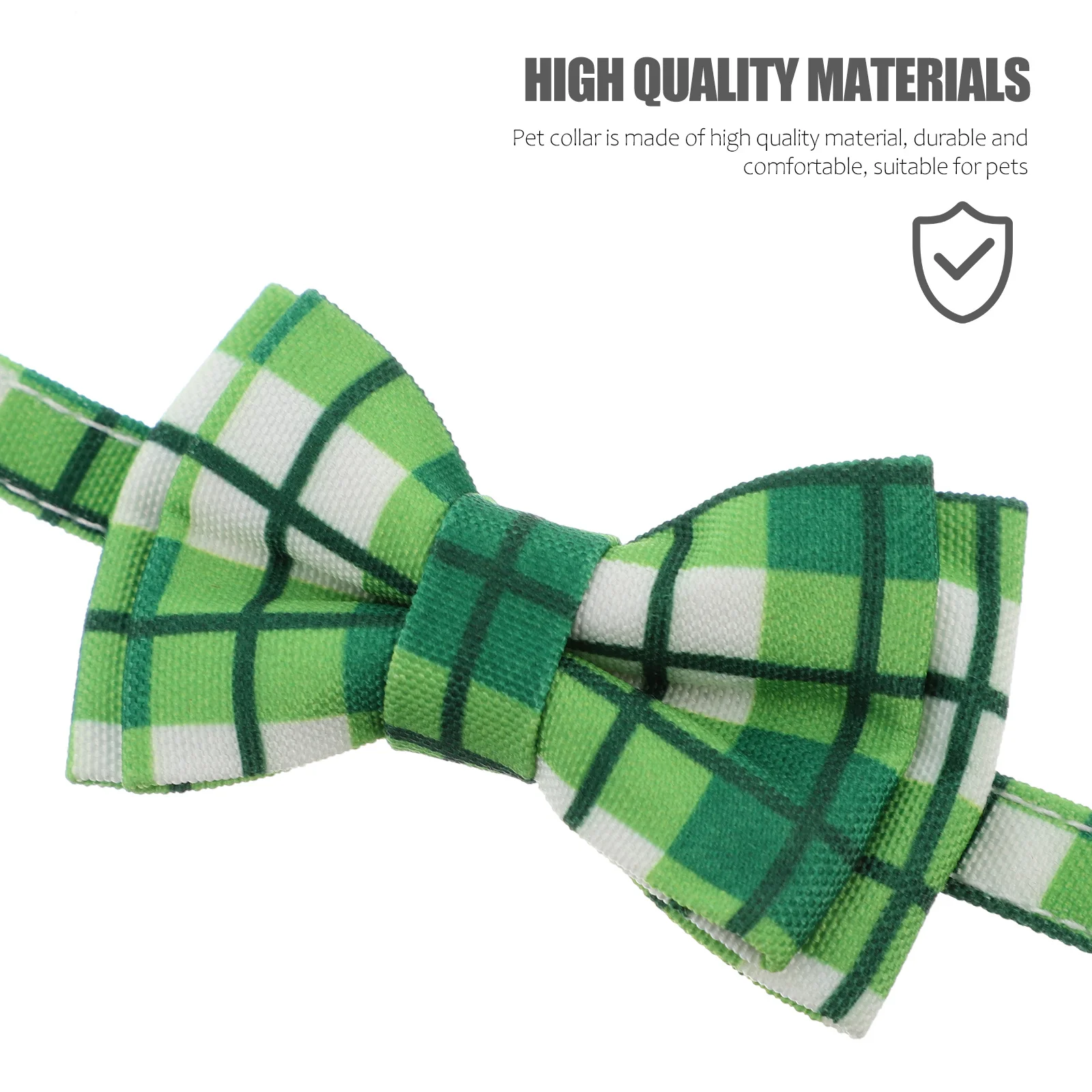 

2Pcs St Patricks Day Cat Collar Bowtie Bell Adjustable Decorative Pet Accessories St. Patrick's Day Bowtie Dog Collar