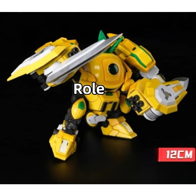 【In Stock】 Robot Pineapple Chopping Mecha Action Assembled Model Hand Figure Children's Toy Gift Collection