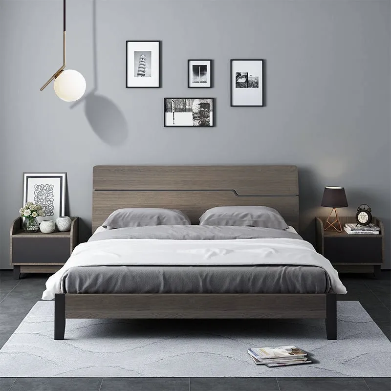 Nordic style all solid wood 1.8 meters, master bedroom double bed 1.5 meters