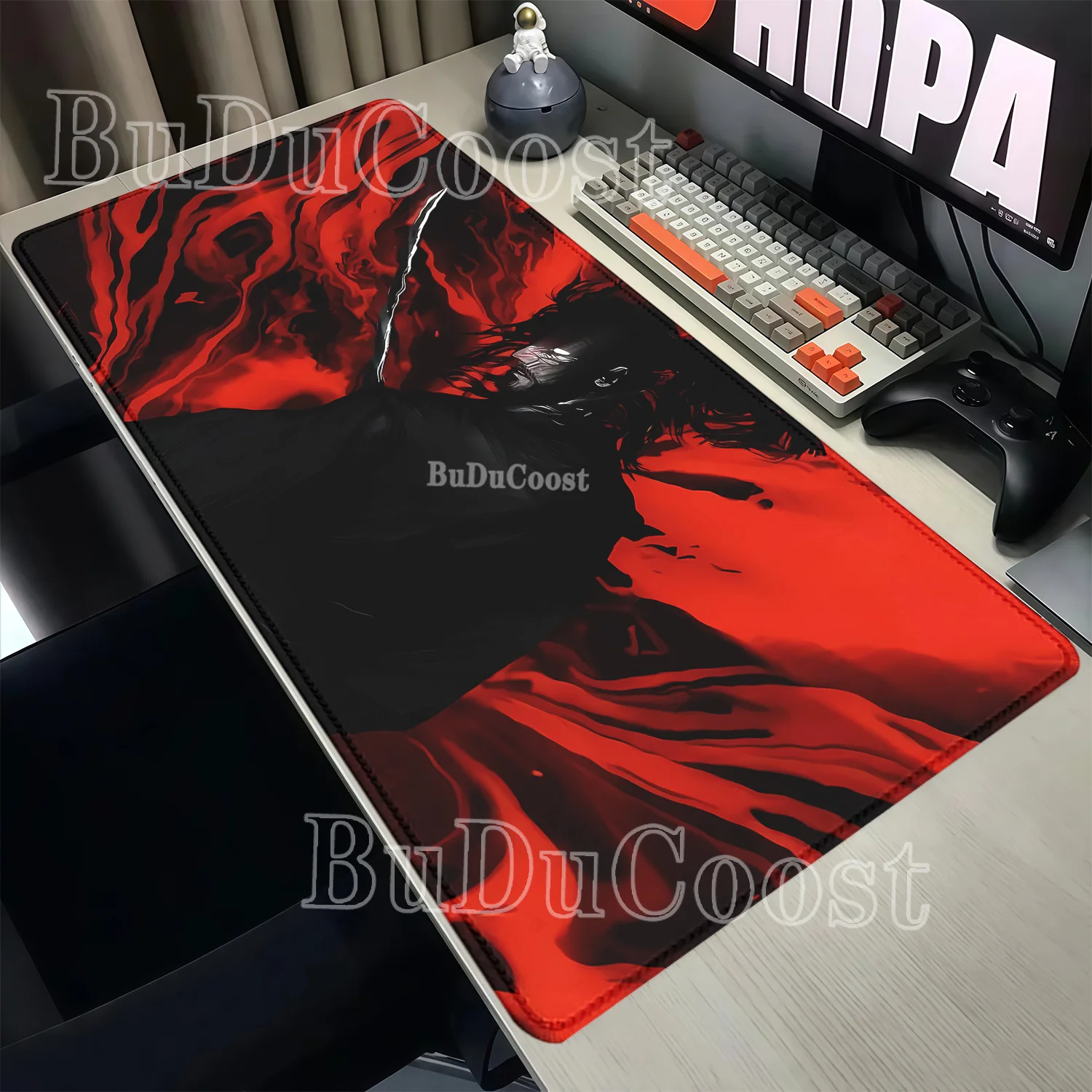 Mousepad Miyamoto Musashi Vagabond Manga Large Gaming Compute XXL PC Keyboard Mouse Mat Nonslip Base Rubber HD Printing Desk Mat