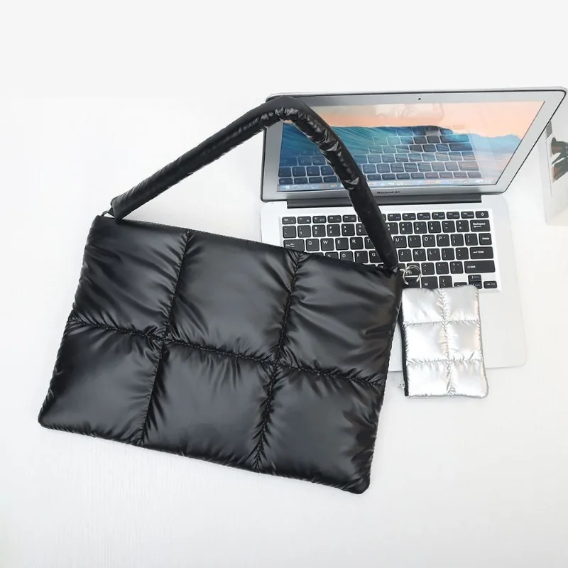 puffy-cotton-laptop-bag-133-14-15-156-16-inch-notebook-pouch-soft-with-shoulder-strap-laptop-sleeve-for-macbook-lenovo-huawei