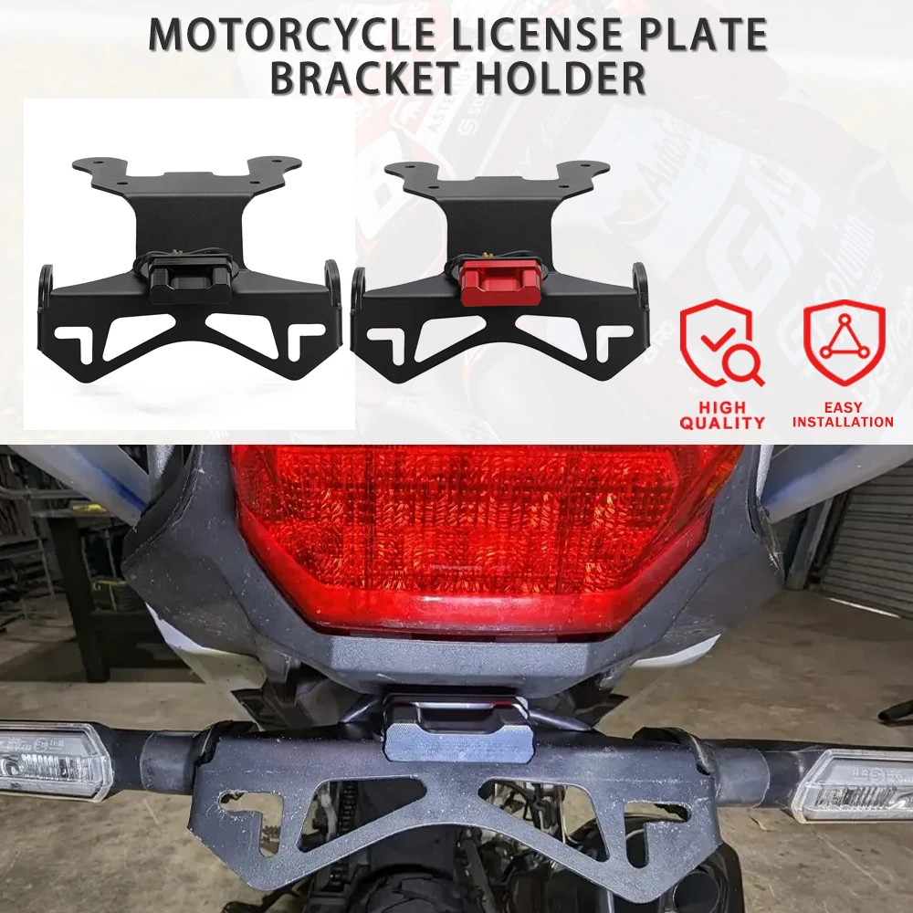 

CRF1100L Africatwin Motorcycle License Plate Holder For Honda CRF 1100 L Africa Twin DCT ES Adventure Sports 2020 2021 2022 2023