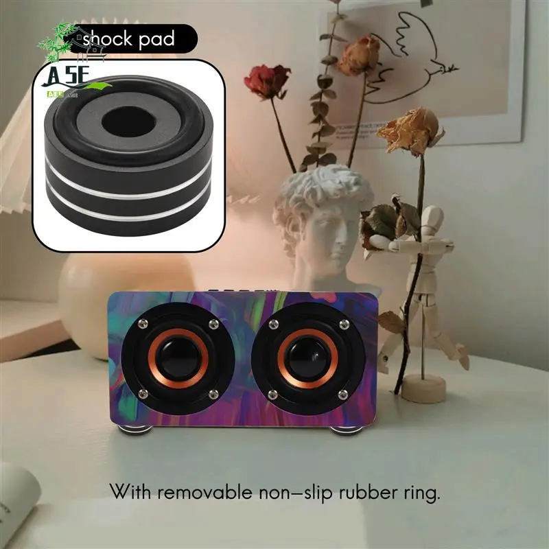 

A05E-4Pcs 40X20 мм алюминиевый Hi-Fi AMP изолирующая подставка для динамика поворотный стол ЦАП подставка для ног