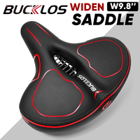 BUCKLOS Widen Bicycle Saddle Ergonomic Shock-Absoption Oversized Bike Saddle Thicken Soft Comfortable Seat Cushion Cycling Parts