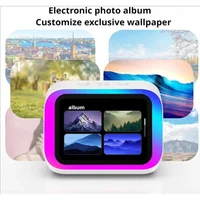 AI Smart Bluetooth 5.4 Speaker HD Touch Screen Display Electronic Album Alarm Clock Hi-fi Stereo Sound Voice Speaking Assistant - Image 5