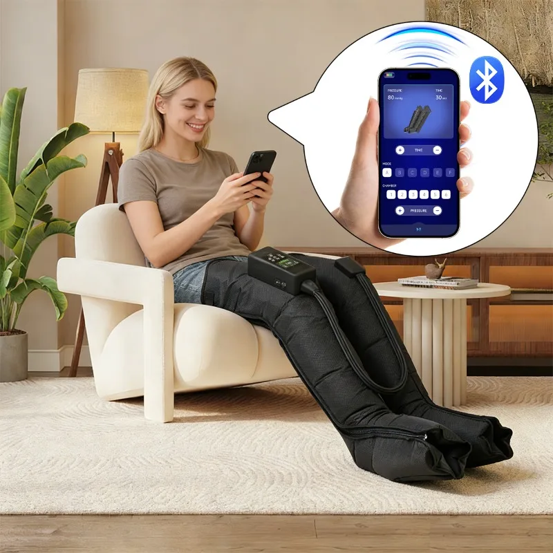 2026 New Wireless Compression Boots for Athletes Rechargeable Air Compression Leg Recovery System Cordless Recovery Boots