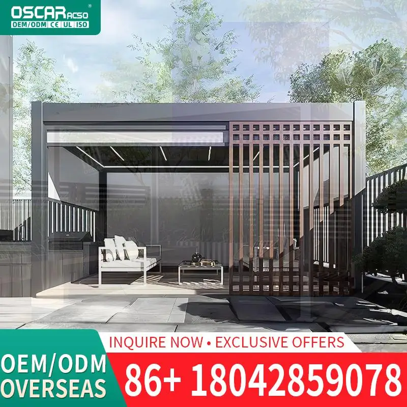 

High Quality Customizable Powder Coated Aluminum for US Outdoor Garden Patio Terrace Pergola