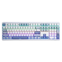 EPOMAKER TH108 Teclado mecánico inalámbrico 100% con cable/Bluetooth/2,4 Ghz montado en junta intercambiable en caliente de tamaño completo con batería de 8000mAh