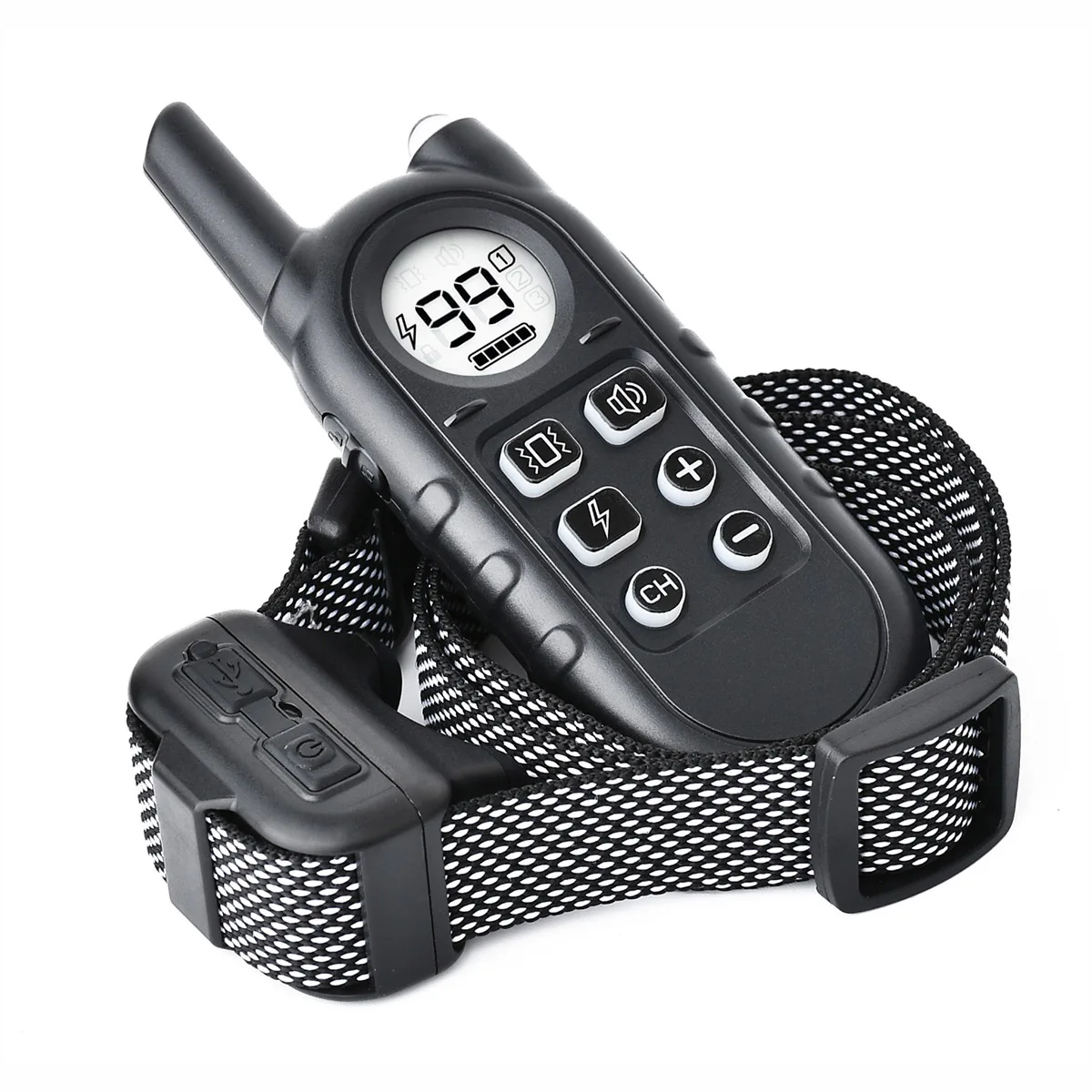 

Dog Training Collar with Remote, IPX7 Waterproof Dog Collar with 3 Training Modes, Rechargeable E-Collar for All Breeds Dog