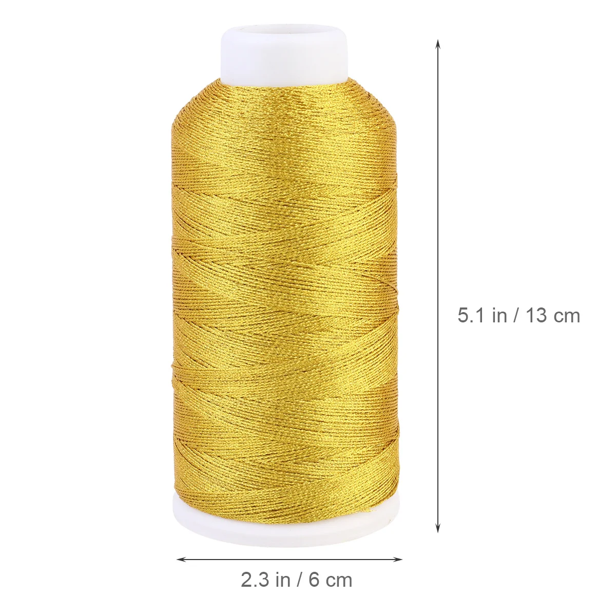 

6 Strands Fine Nylon Silk Multi-Strand Gold Sewing Thread Bright Color Non-Fade Quilting Jewelry Beading Dressmaking Carpet Long