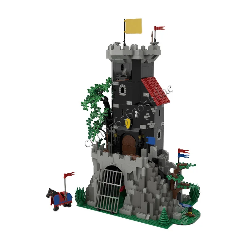 959 pièces, tour sombre d'ingénierie urbaine, MOC, construction modulaire personnalisable, blocs de construction créatifs, design éducatif, jouet DIY, cadeau de Noël