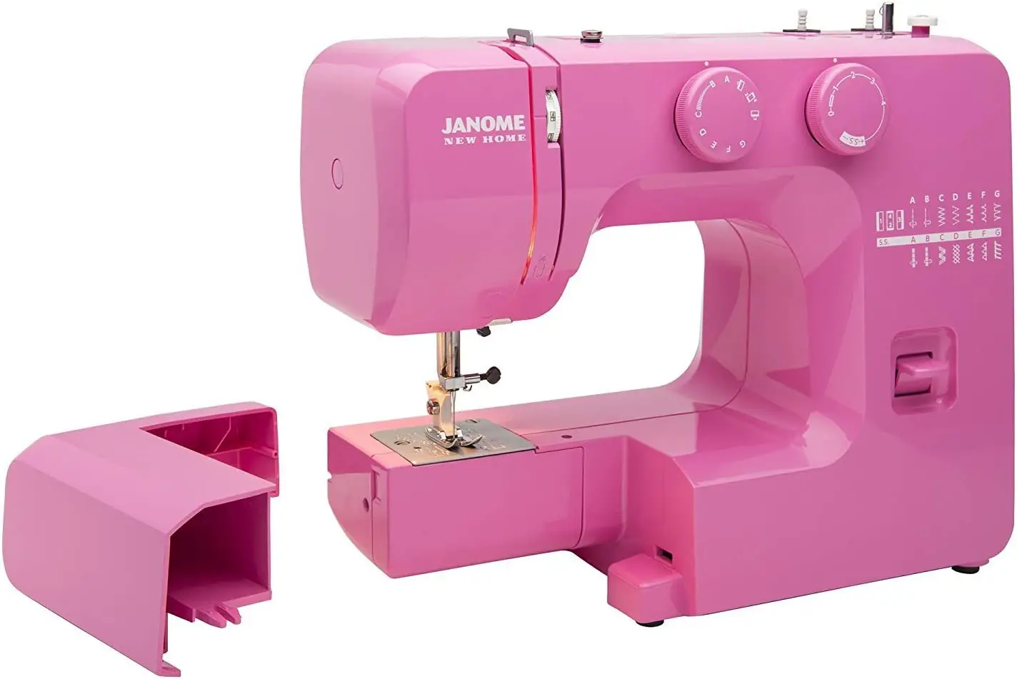 

Pink Sorbet Easy-To-Use Sewing Machine With Interior Metal Frame, Bobbin Diagram, Tutorial Videos, Made With Beginners In Mind!