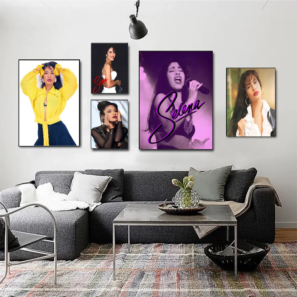 S-Selena Q-Quintanilla Classic Anime Poster Waterproof Paper Sticker Coffee House Bar Room Wall Decor