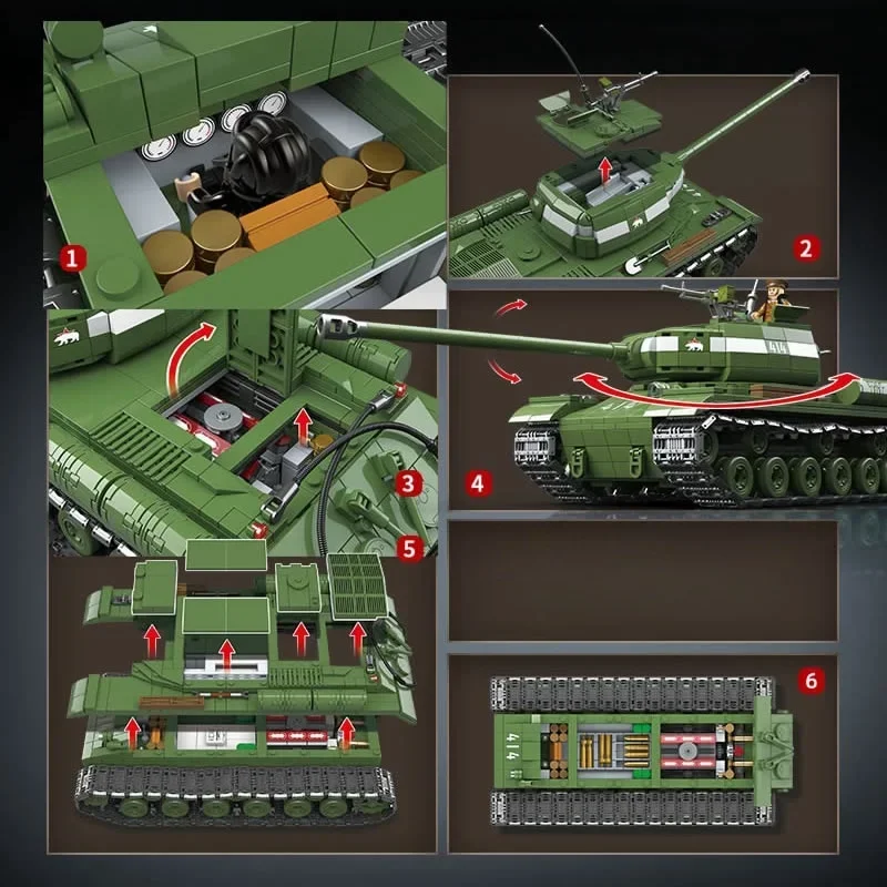 Armes militaires de la Seconde Guerre mondiale, blocs de construction, modèle Rapprecious IS-2, briques de l'armée WW2, reconnaissance et Sir Als, soldats, jouets pour garçon, cadeau, 1944