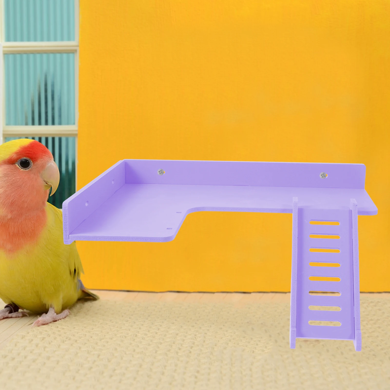 

1pc Hamster Platform with Climbing Ladder for Small Animals Pet Cage Standing Stairs Plaything Activity Frame