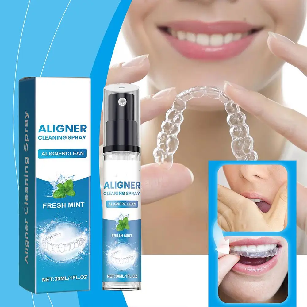 30ML Dental Brace Cleaner Invisalign Aligner Cleaner Used Cleansing Be Eliminate /Can Foam Clean To Can Braces Odors To Spr A4H6