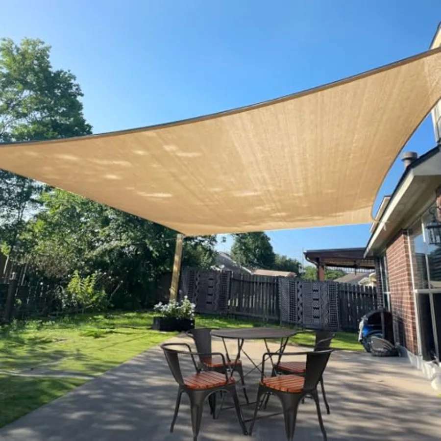 

Солнцезащитный козырек 8 x 10 футов Песочный прямоугольный навес Парус для защиты от ультрафиолета Проницаемый солнцезащитный козырек для улицы для патио на заднем дворе Мы сделать C
