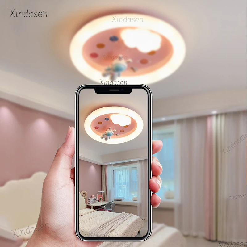 

Ceiling Lights Kids Room Astronaut Boy Girl Bedroom Chandelier Princess Spaceman Rabbit Children's Lamps cloud ceiling lamp 천장등