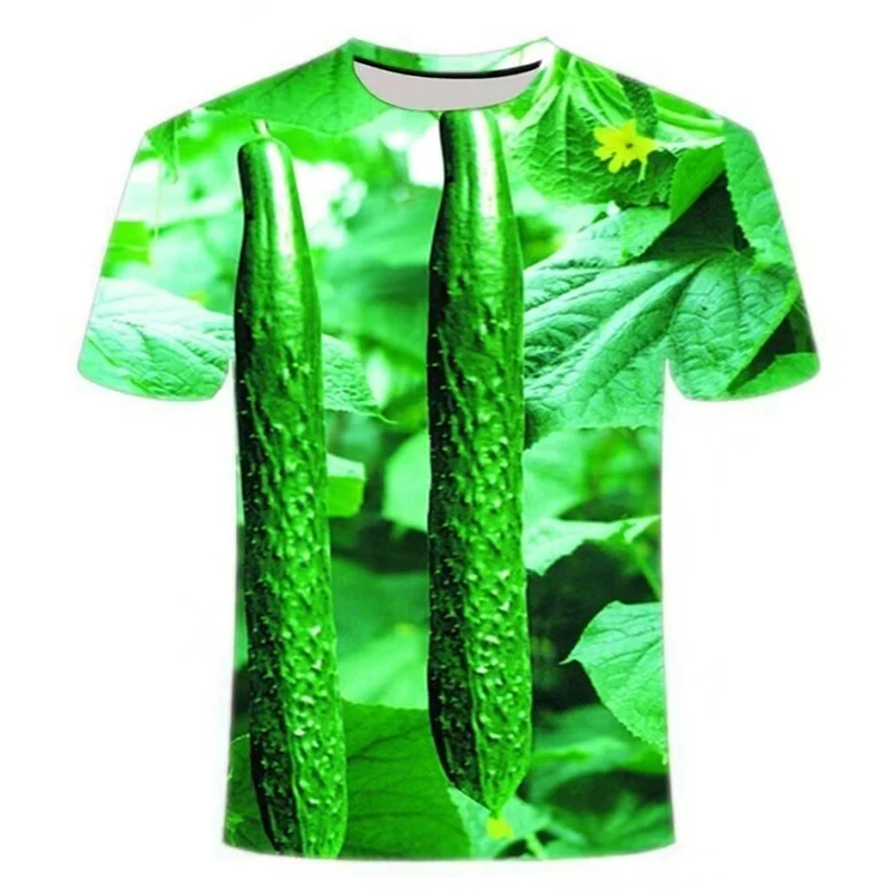 New Summer Fruit Vegetable 3D Print T-Shirts Men Women O-Neck Funny Tshirt Short Sleeve Oversized Harajuku Tee Top Kid Clothing