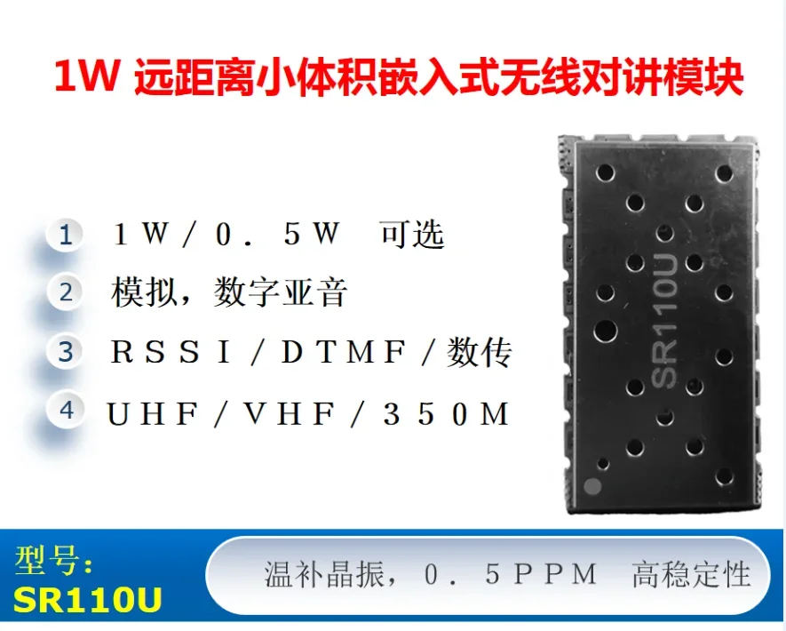 SR-FRS-110U (1W/400M-470M) Wireless Intercom Module Wireless Data Transmission Module