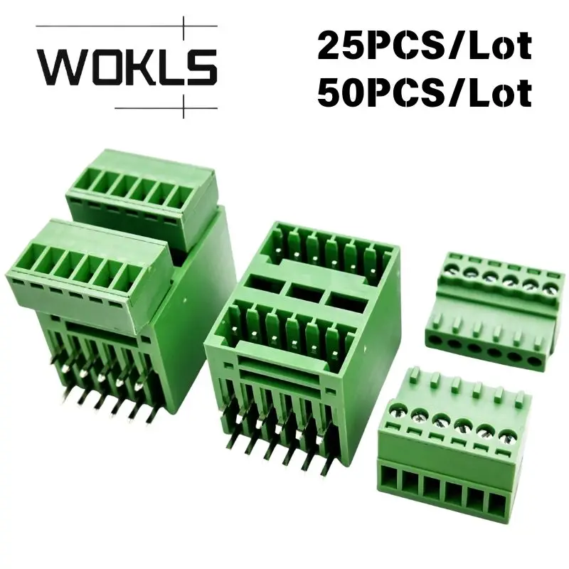15EDGK 2.54mm Pitch Pluggable PCB Terminal Block 15EDGRH VH MC0.5-ST-2.54 Male Female Mating Wire to Board Electrical Connector