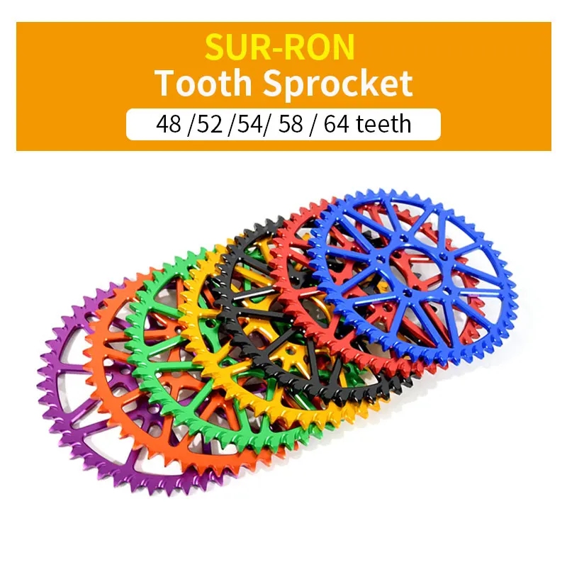 

For SUR-RON Light Bee S X 48T 52T 54T 58T 64T Tooth Plate Sprocket Wheel E-bike sur ron Dirtbike Motorcycle Accessories SURRON