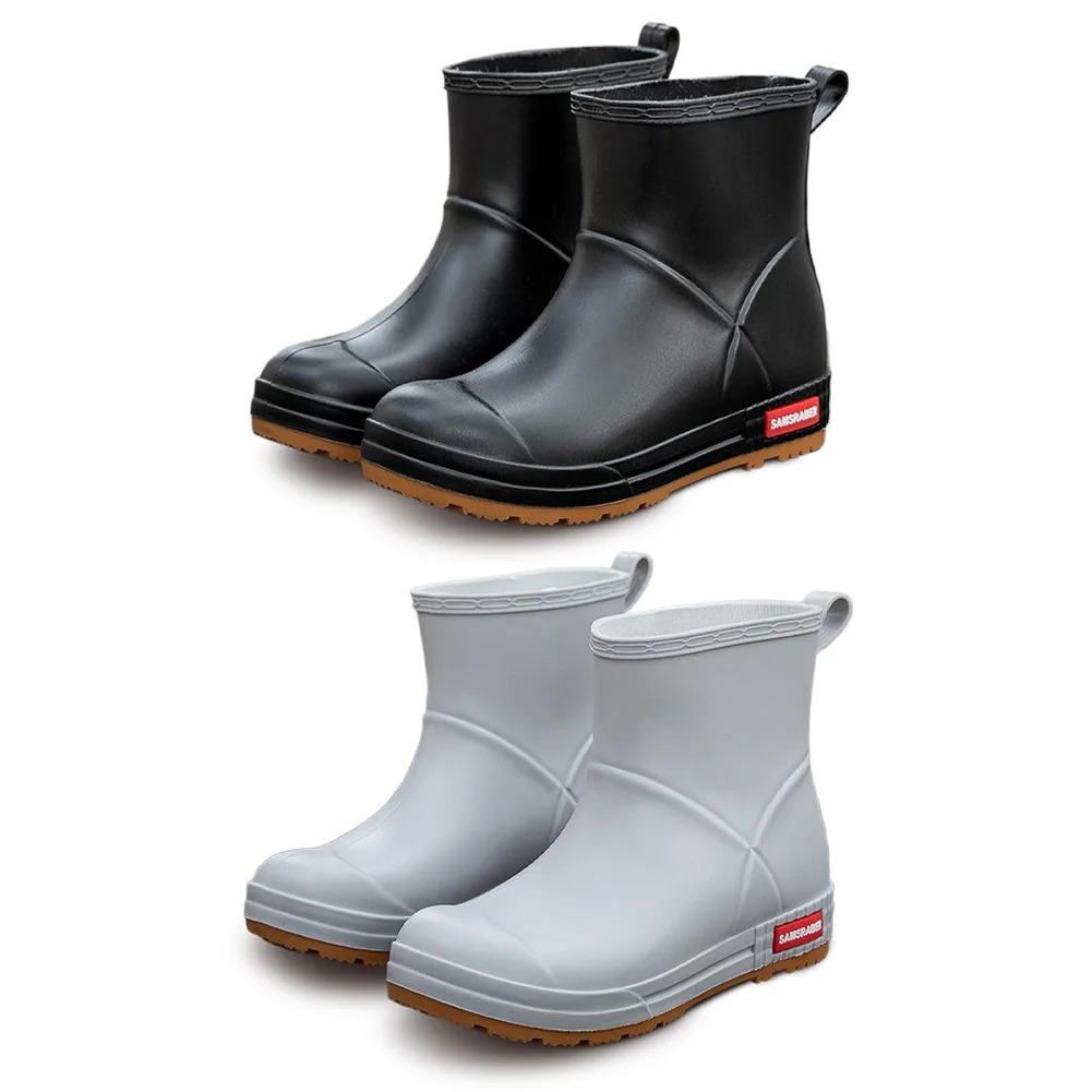 

Women Boots Waterproof Short Rain Boots Anti-Slipping Ankle Rain Shoes Garden Shoes Outdoor Work Booties