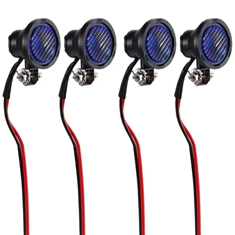 

ABTI-LED Lights Headlights Spotlight For TRX-4 TRX6 Axial SCX10 SCX24 1/10 1/24 RC Car Truck Decoration Parts 4LED