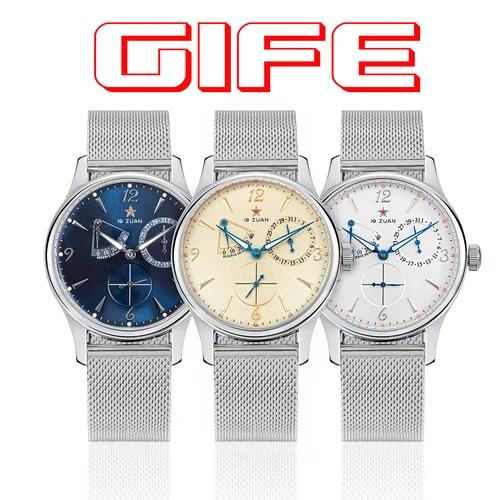 Imagen 2 del producto Reloj de pulsera mecánico automático para hombre, cronógrafo de piloto de 40mm, movimiento Original ST1780, cristal de zafiro, resistente al agua, Retro, 1963