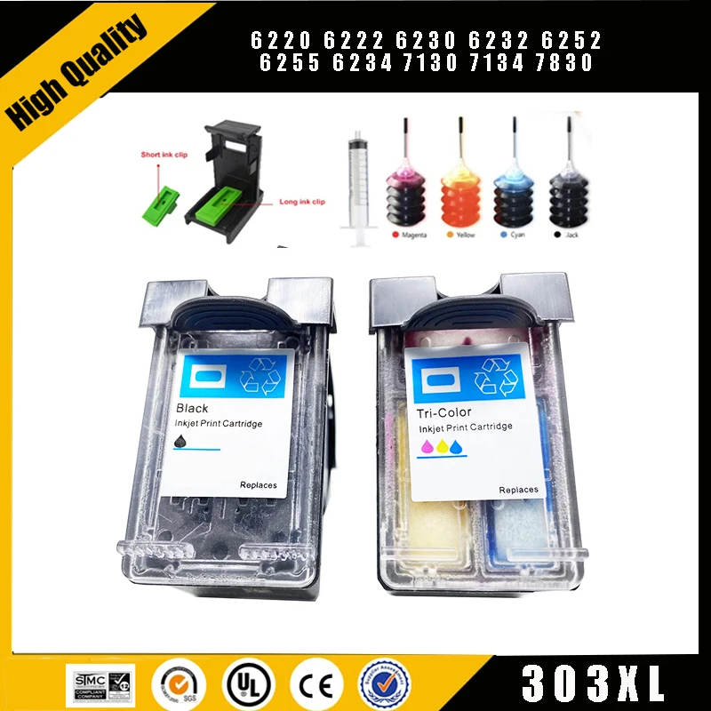 

Einkshop 303 XL Ink Cartridge Replacement for HP 303 303XL Envy Photo 6220 6222 6230 6232 6252 6255 6234 7130 7134 7830 Printer