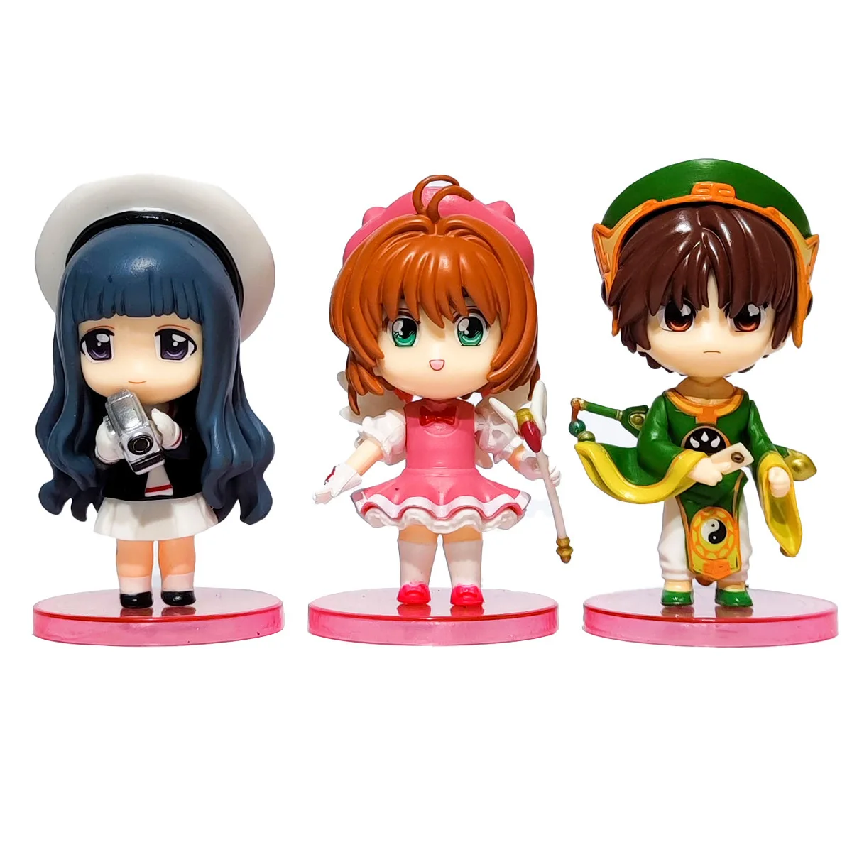 Anime Niedliche Rosa Card Captor SAKURA Actionfiguren Modelle PVC-Figur Modell Auto Tortendekoration Zauberstab Mädchen Spielzeug Geschenk – Detail 13