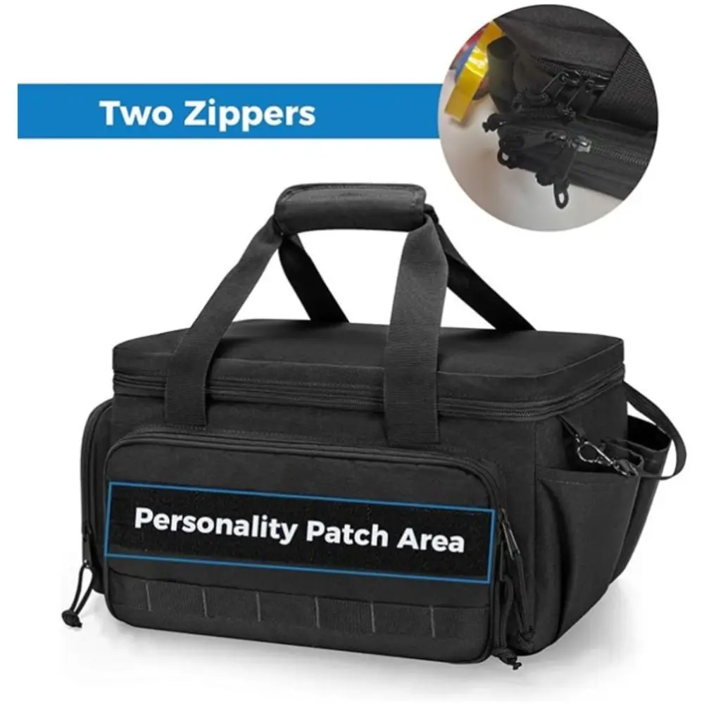 Polyester Tool Storage Bag Large Capacity Organized Storage Work Handbag Multiple Compartments Reinforced Construction