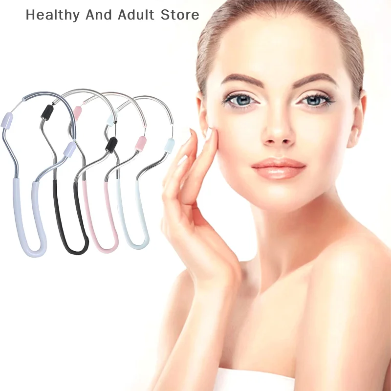 Depiladora Manual, herramienta de limpieza Facial portátil, dispositivo de depilación de labios, masajeador de rodillo de grasa, Kit Facial para herramienta de belleza para mujer