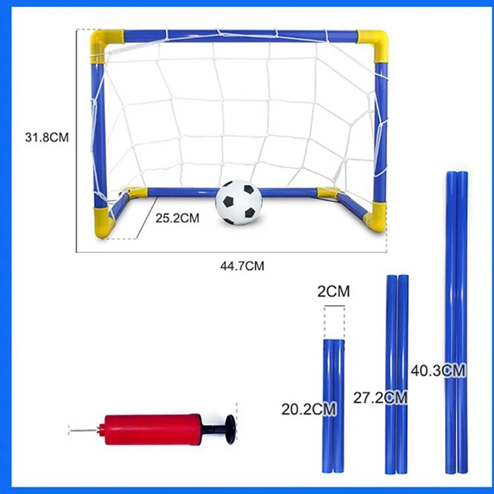 Indoor and outdoor mini folding soccer plastic rear frame kit inflatable sports toys suitable for parent-child interaction
