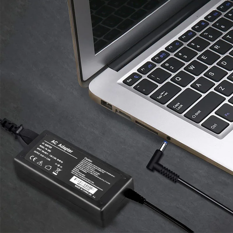 مهايئ شاحن الكمبيوتر المحمول ، 3.33a ، 65w ، من من من من من نوع hp pavvy 17-j010us ، جناح 15-j000 chromebook 11 g4 g5