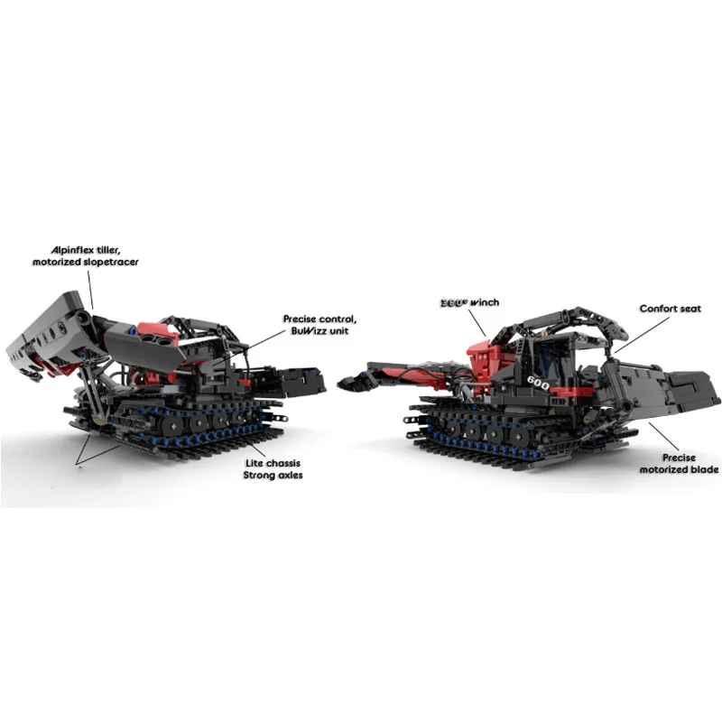 

MOC-30686New Electric Remote Control City SnowBeauty Machine Building Blocks Model1029Parts MOC Creative Boys Kids Birthday Toys