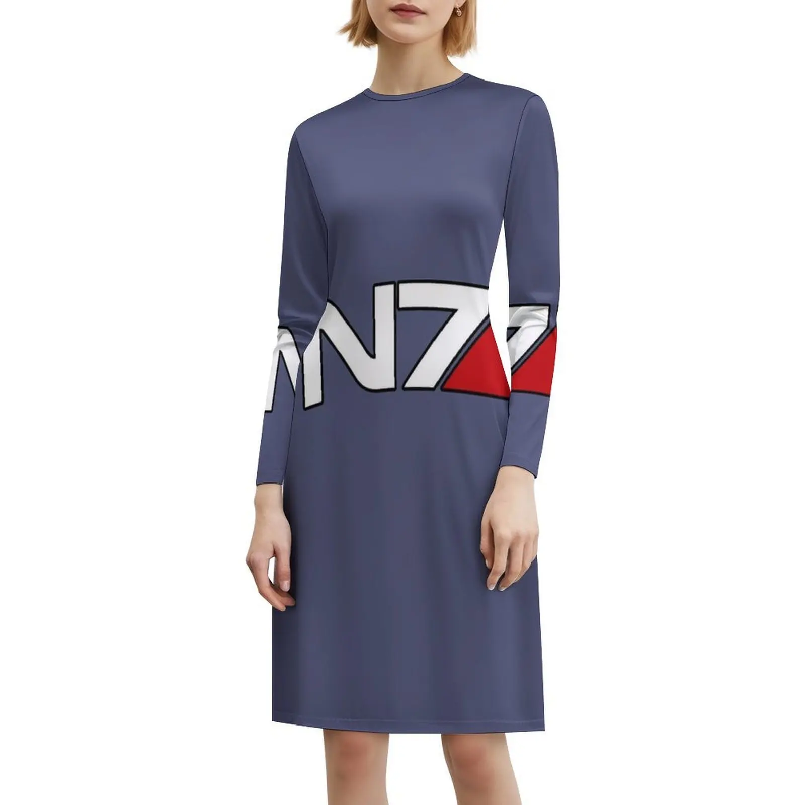 N7 شعار الأزهار سموك فستان للنساء الربيع الصيف فستان كاجوال للحزب كتلة تأثير قائد الراعي شيبرد مساء اللباس #6