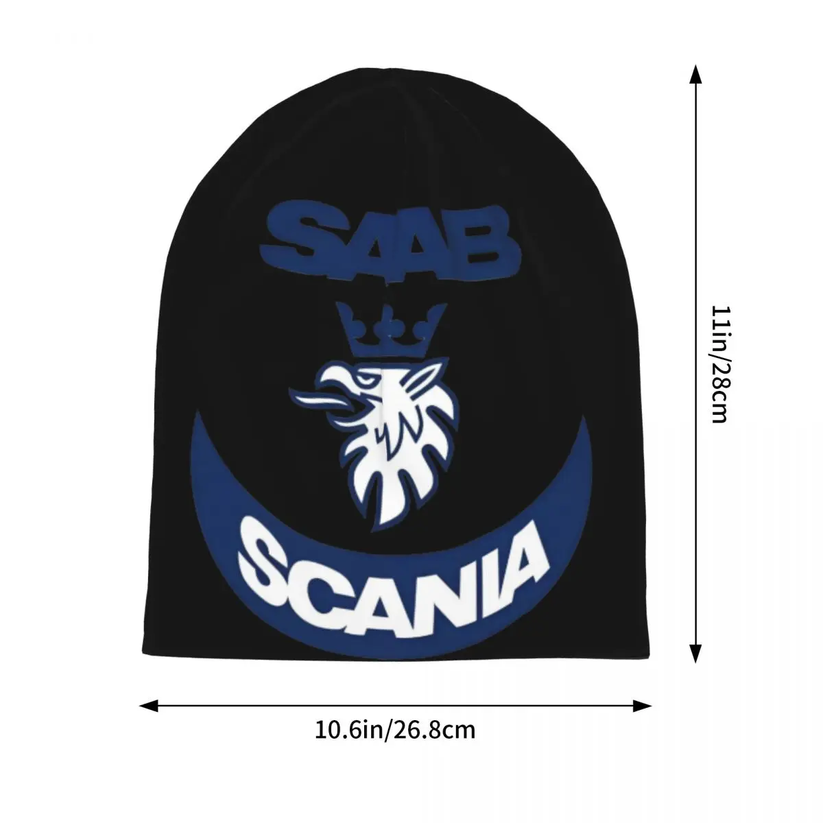 Sweden Saabs Scanias Slouchy Knitted Beanie Hat for Man Woman Autumn Winter Bonnet Hat Soft Warm Beanies Skullies Cap