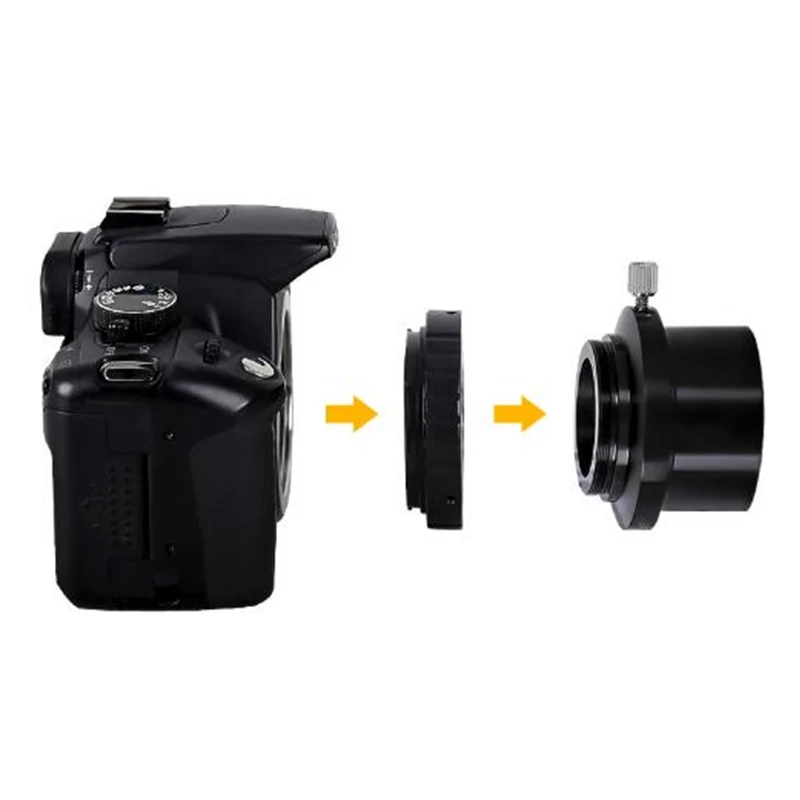 Angeleyes 2 Inches to 1.25 Inches T2 Transfer Interface Eyepiece SLR Sleeve Metal Camera Adapter Ring for 1.25 Inches Eyepiece