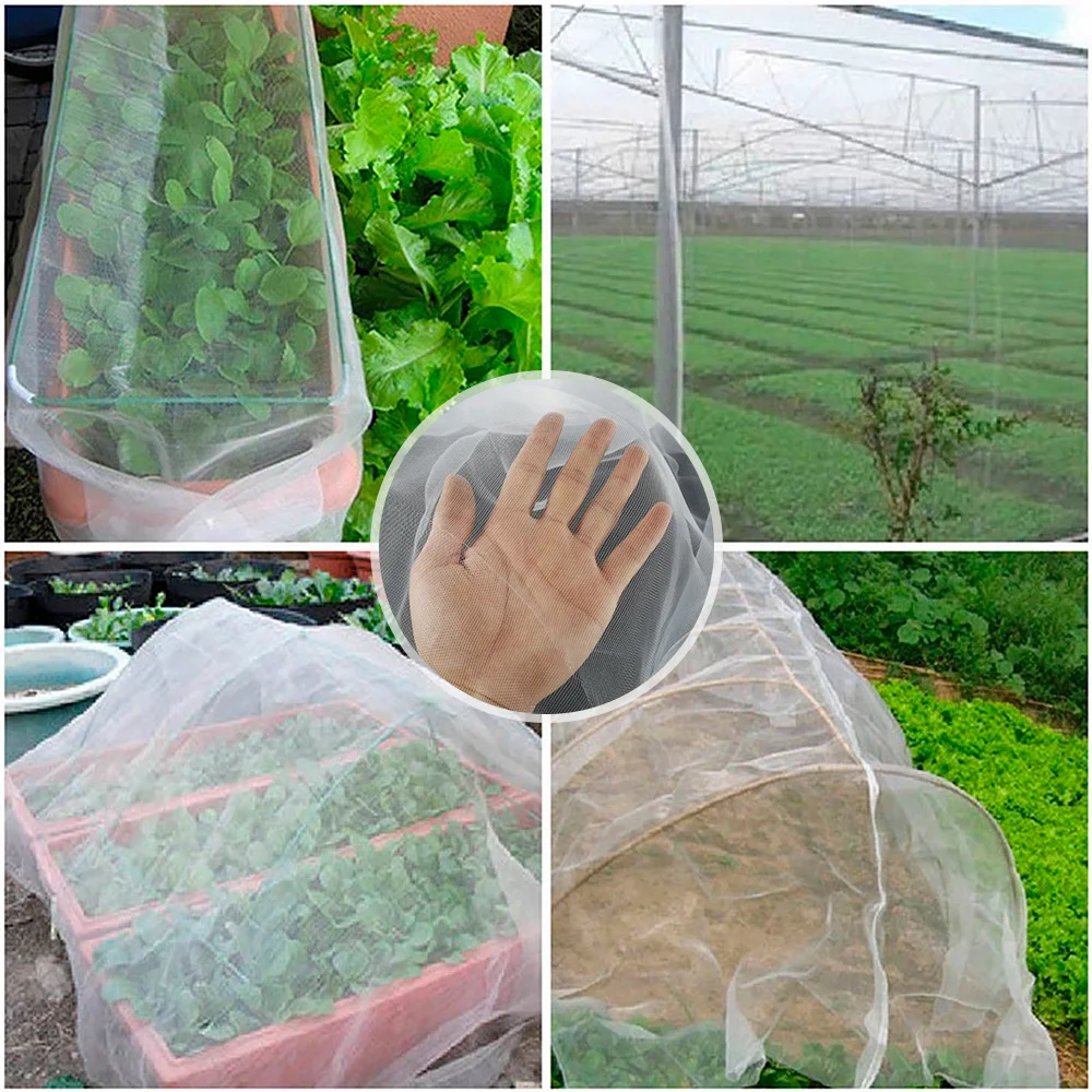 Garden Vegetable Insect Protection Net 60Mesh Plant Vegetables Fruit Care Cover Greenhouse Pest Control Anti-Bird Protective Net