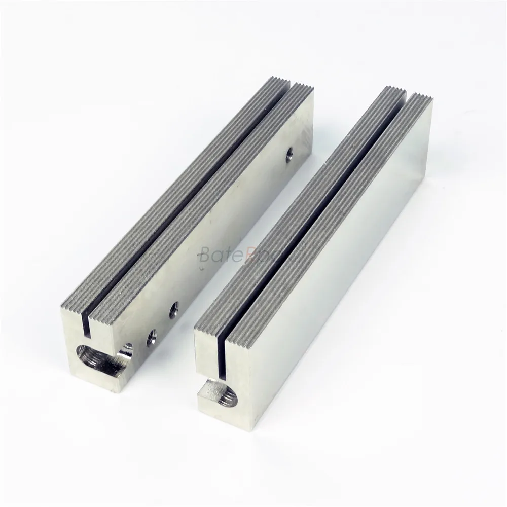 BateRpak Vertical Packaging Machine Horizontal Seal Heat Steel Block,Three Side Sealing Module stripe,Cross line Clamp1pair