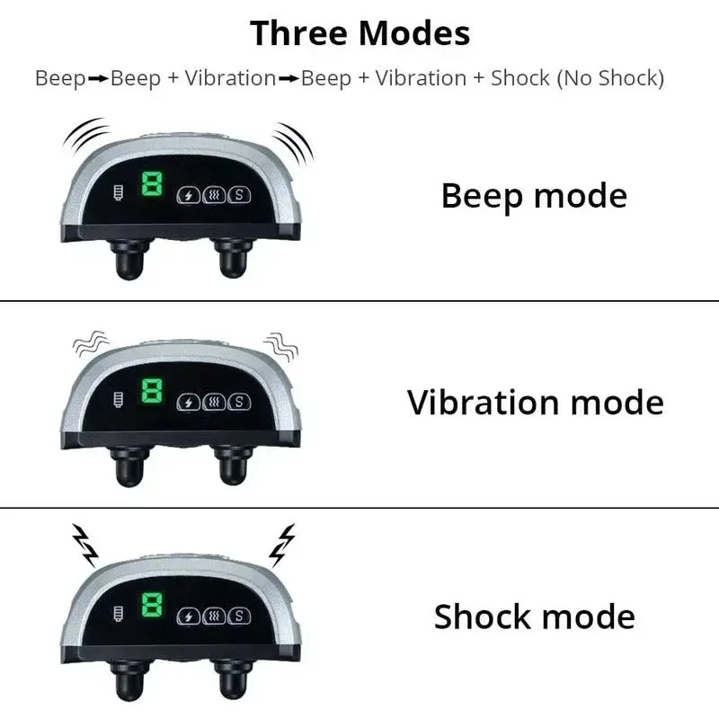 FurStarAnti Bark Dog Collar Rechargeable Anti Barking Device Harmless Waterproof Dog Training Shock Collar Dog Accessories