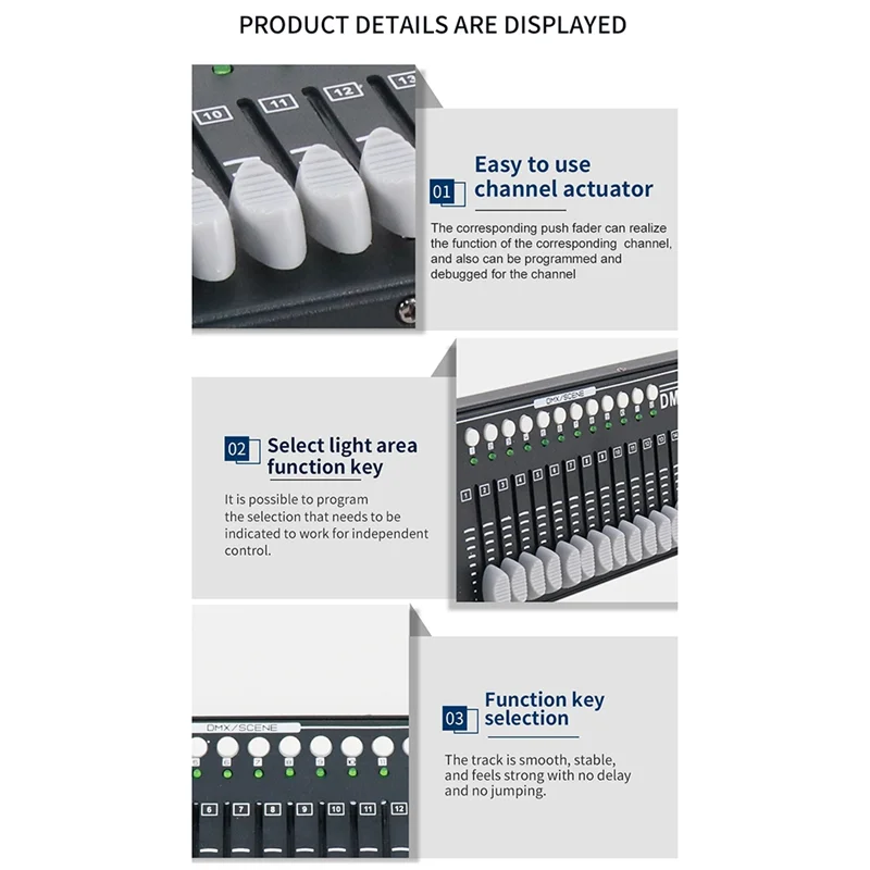 B92B-DMX 512 Lighting Console DJ DMX Console Stage Light For DMX Light DJ Party Light  Wash Lighting