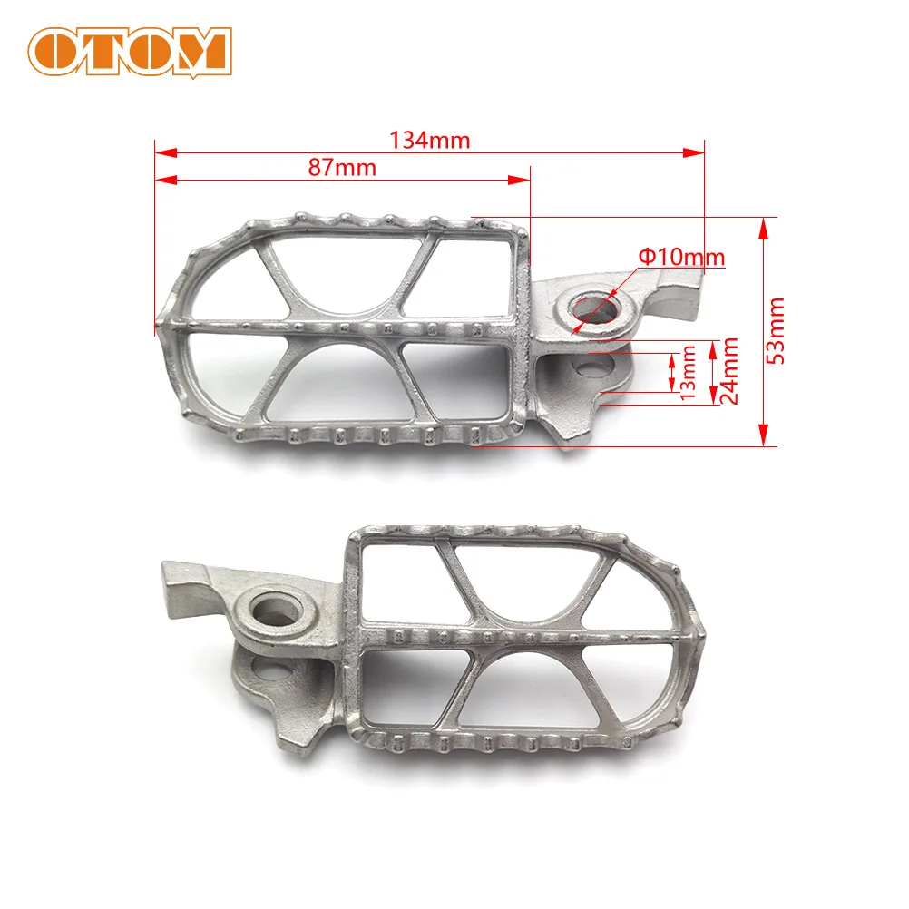 OTOM Motorcycle Foot Pegs Footrest Footpegs 360 Roating Front Pedals For HONDA CRF250R CRF450R CRF450RX Motocross Dirt Pit Bike