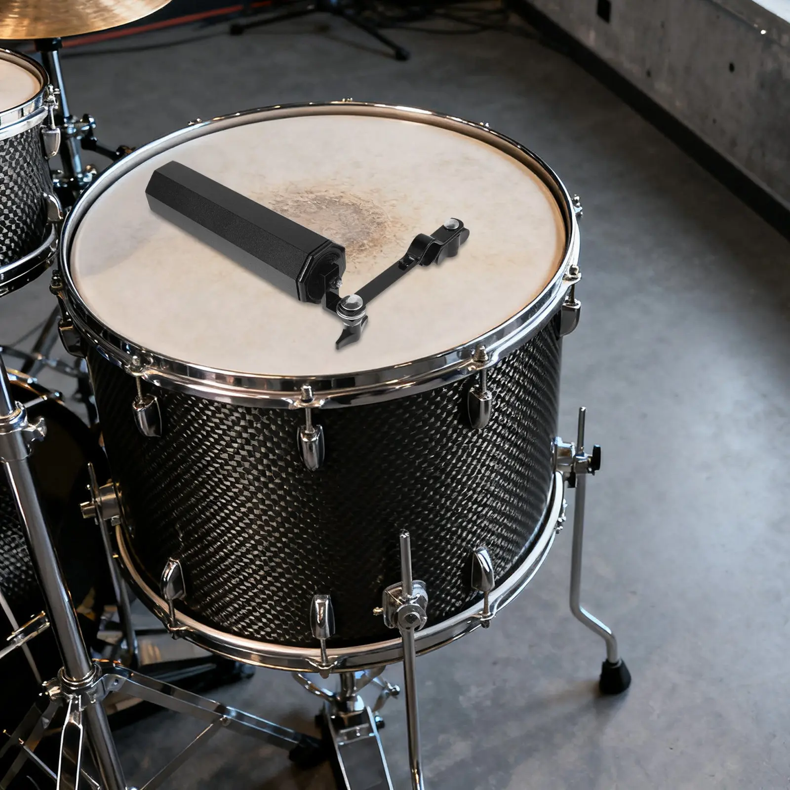 1Set Drum Stick Holder Octagonal Metal Drumstick Container Clip Storage Case Percussion Mallet Brush Beater Holder Drum