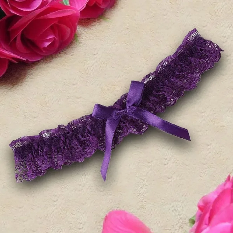 Anneau de jambe à nœud pour femmes, Lingerie Sexy en dentelle florale, porte-jarretelles, boucle de jambe, Costume de mariée Lolita, anneau de bas à la mode Cosplay